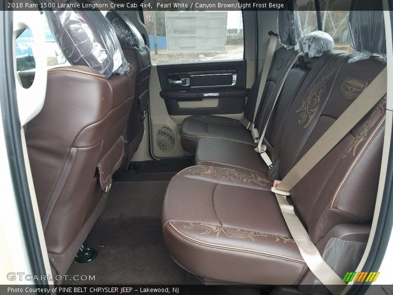Pearl White / Canyon Brown/Light Frost Beige 2018 Ram 1500 Laramie Longhorn Crew Cab 4x4