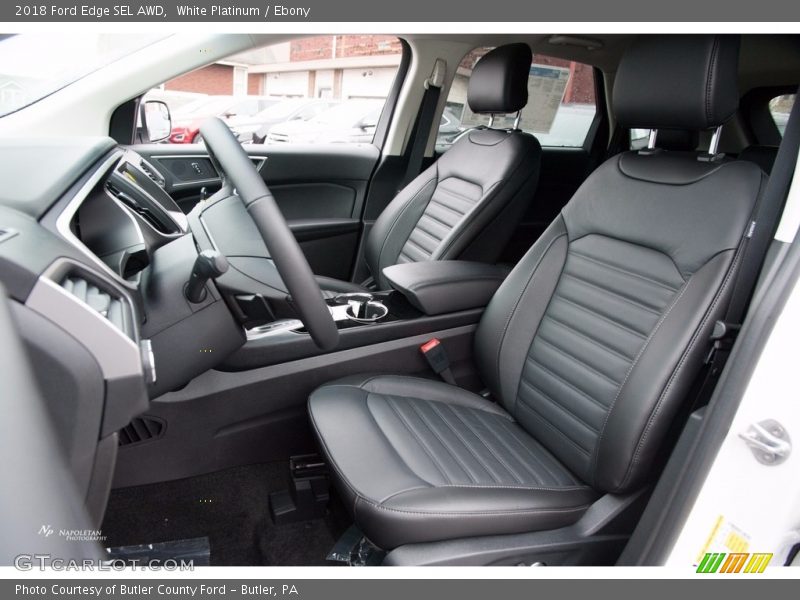 White Platinum / Ebony 2018 Ford Edge SEL AWD