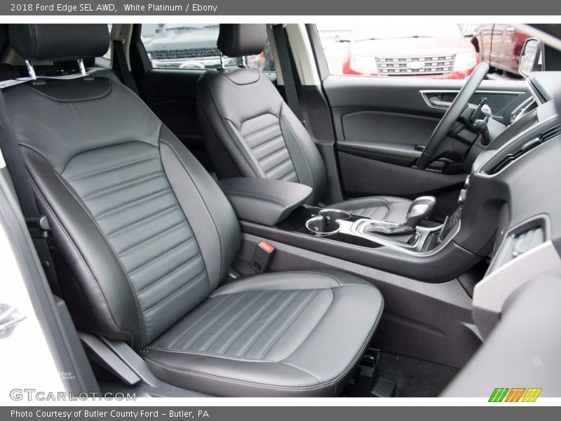 White Platinum / Ebony 2018 Ford Edge SEL AWD