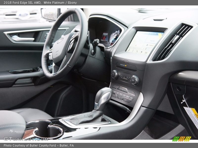 White Platinum / Ebony 2018 Ford Edge SEL AWD