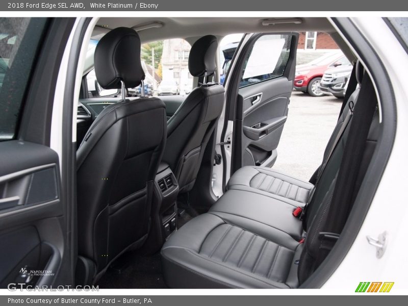 White Platinum / Ebony 2018 Ford Edge SEL AWD