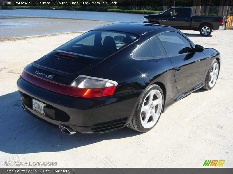 Basalt Black Metallic / Black 2003 Porsche 911 Carrera 4S Coupe