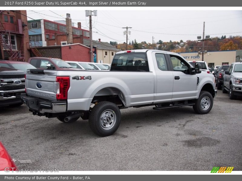 Ingot Silver / Medium Earth Gray 2017 Ford F250 Super Duty XL SuperCab 4x4