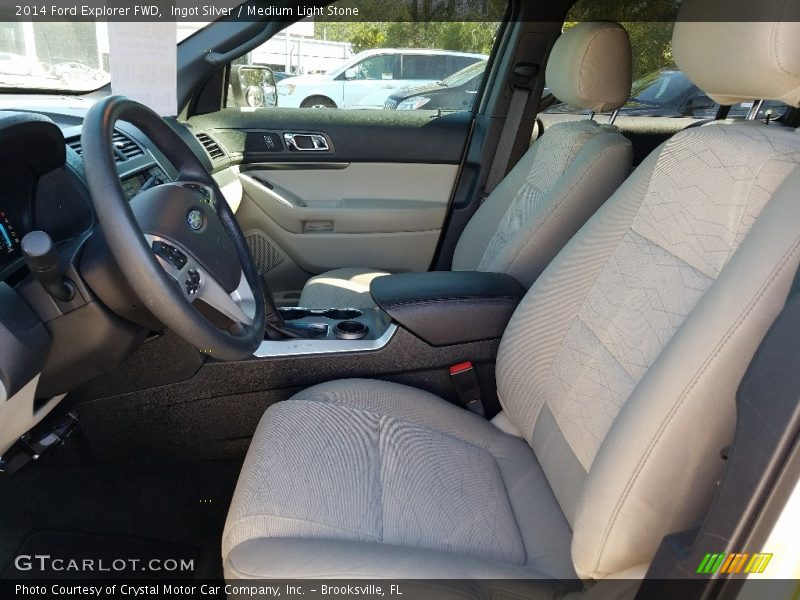 Ingot Silver / Medium Light Stone 2014 Ford Explorer FWD