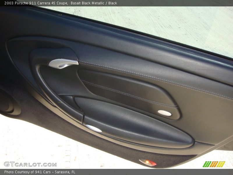 Basalt Black Metallic / Black 2003 Porsche 911 Carrera 4S Coupe