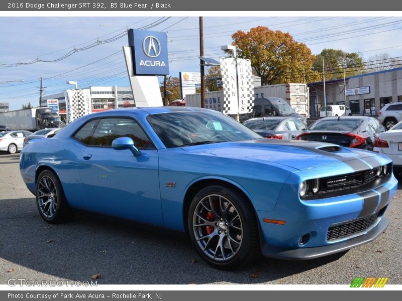 B5 Blue Pearl / Black 2016 Dodge Challenger SRT 392