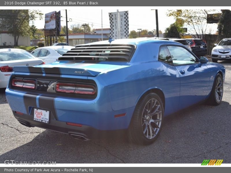 B5 Blue Pearl / Black 2016 Dodge Challenger SRT 392