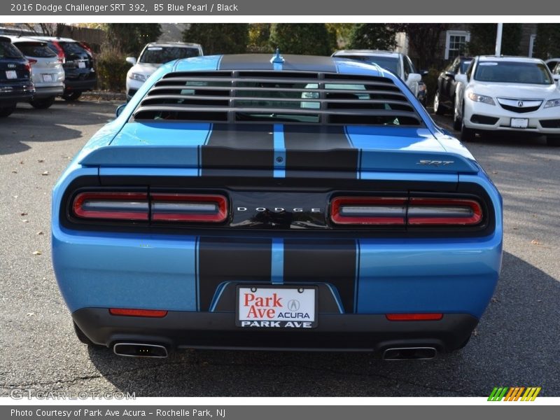 B5 Blue Pearl / Black 2016 Dodge Challenger SRT 392