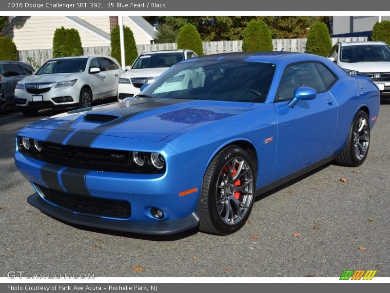 B5 Blue Pearl / Black 2016 Dodge Challenger SRT 392