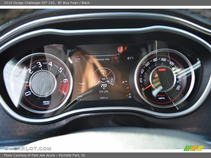 B5 Blue Pearl / Black 2016 Dodge Challenger SRT 392