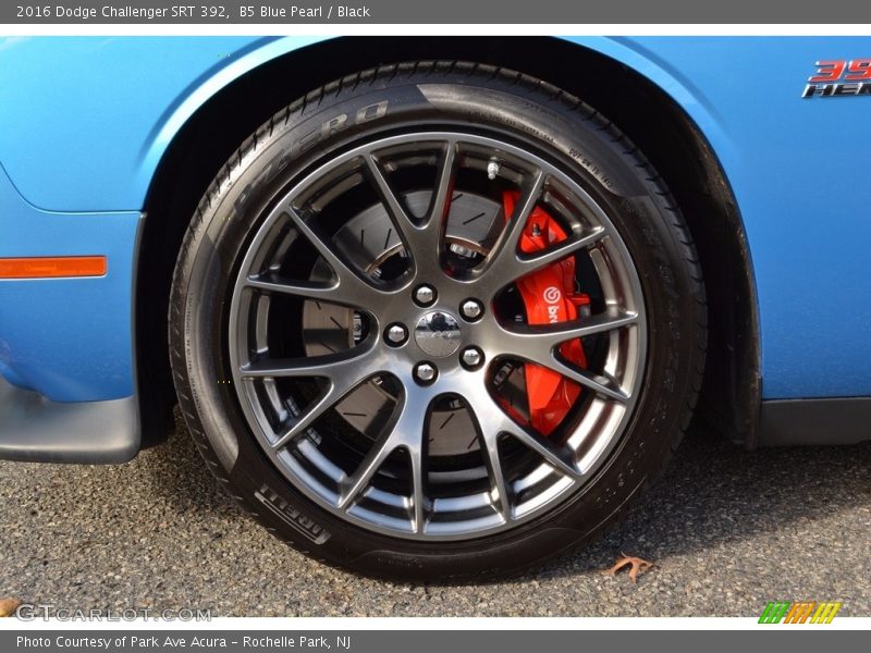 B5 Blue Pearl / Black 2016 Dodge Challenger SRT 392