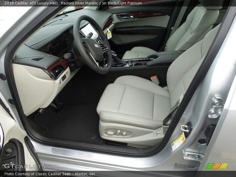 Radiant Silver Metallic / Jet Black/Light Platinum 2018 Cadillac ATS Luxury AWD