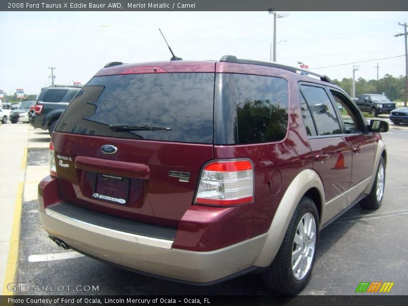 Merlot Metallic / Camel 2008 Ford Taurus X Eddie Bauer AWD