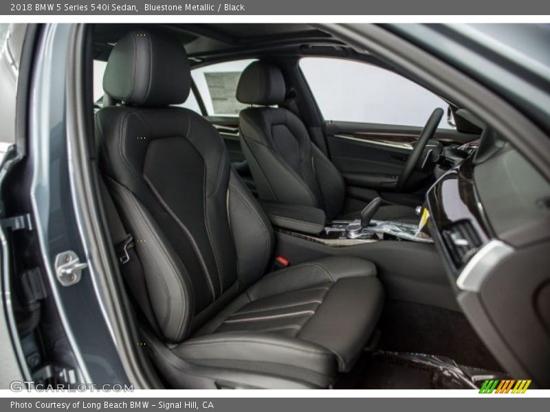 Bluestone Metallic / Black 2018 BMW 5 Series 540i Sedan