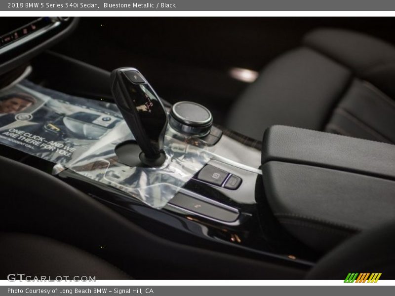 Bluestone Metallic / Black 2018 BMW 5 Series 540i Sedan
