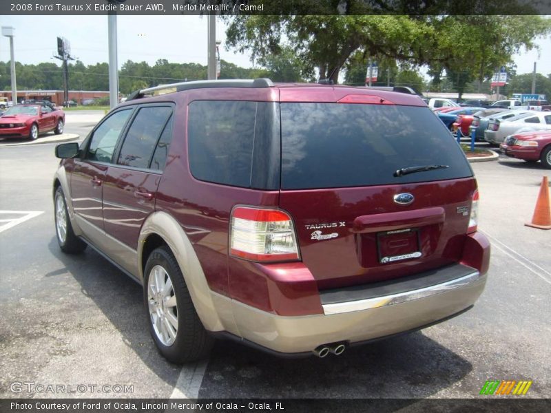 Merlot Metallic / Camel 2008 Ford Taurus X Eddie Bauer AWD