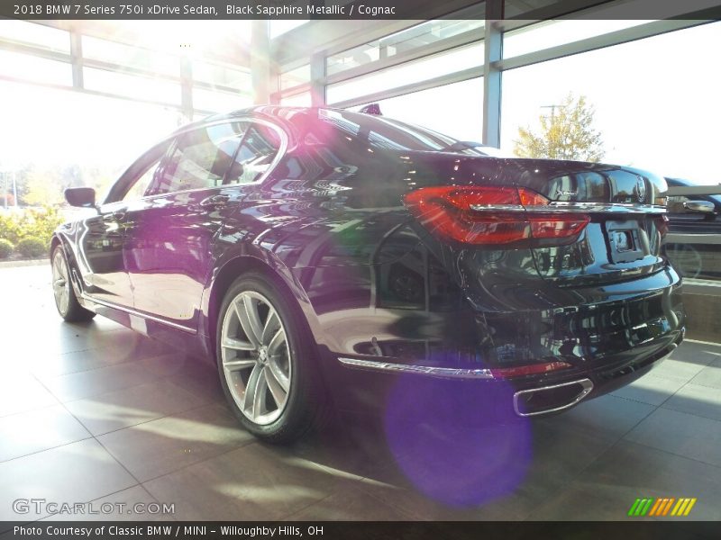 Black Sapphire Metallic / Cognac 2018 BMW 7 Series 750i xDrive Sedan