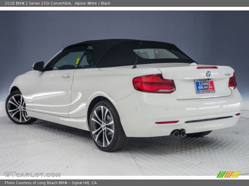 Alpine White / Black 2018 BMW 2 Series 230i Convertible