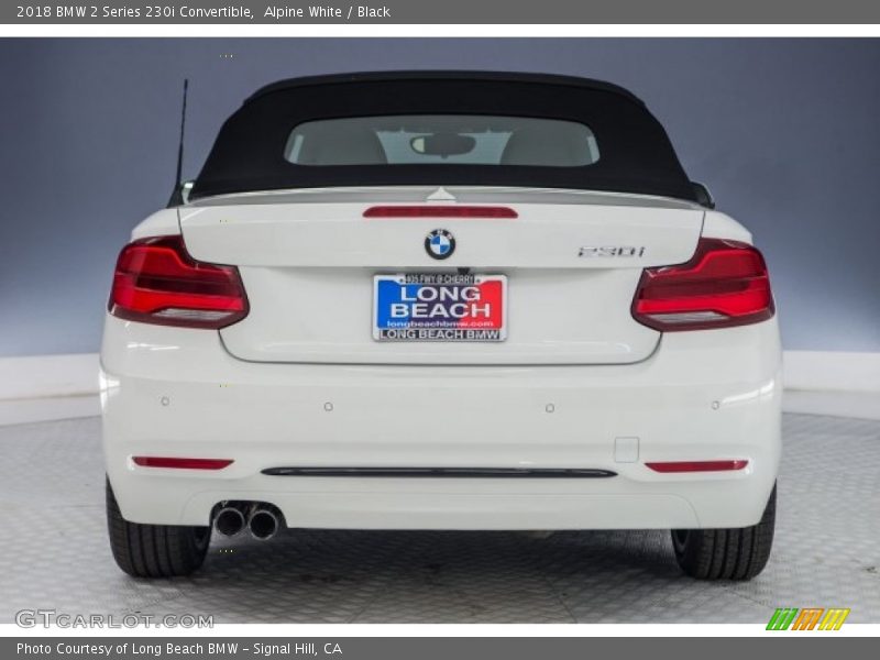 Alpine White / Black 2018 BMW 2 Series 230i Convertible