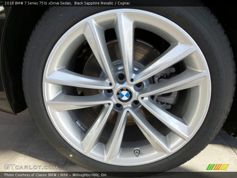 Black Sapphire Metallic / Cognac 2018 BMW 7 Series 750i xDrive Sedan