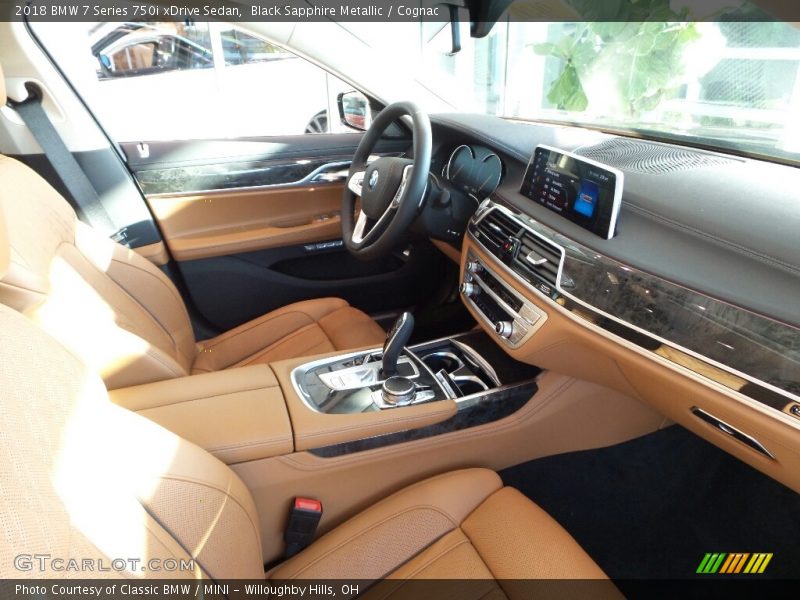 Black Sapphire Metallic / Cognac 2018 BMW 7 Series 750i xDrive Sedan