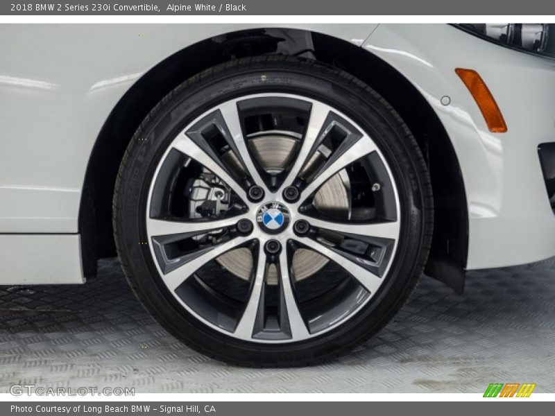 Alpine White / Black 2018 BMW 2 Series 230i Convertible
