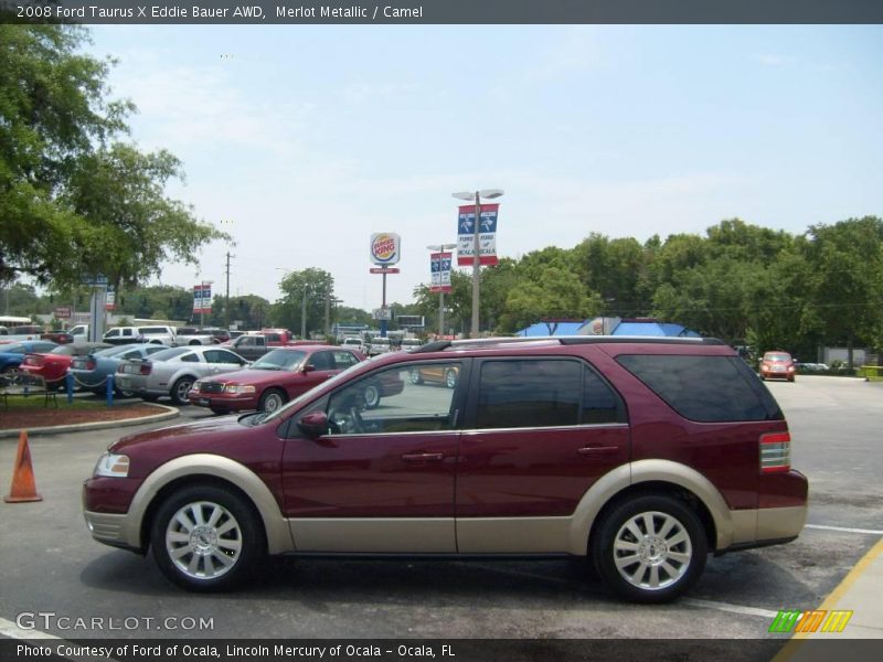 Merlot Metallic / Camel 2008 Ford Taurus X Eddie Bauer AWD