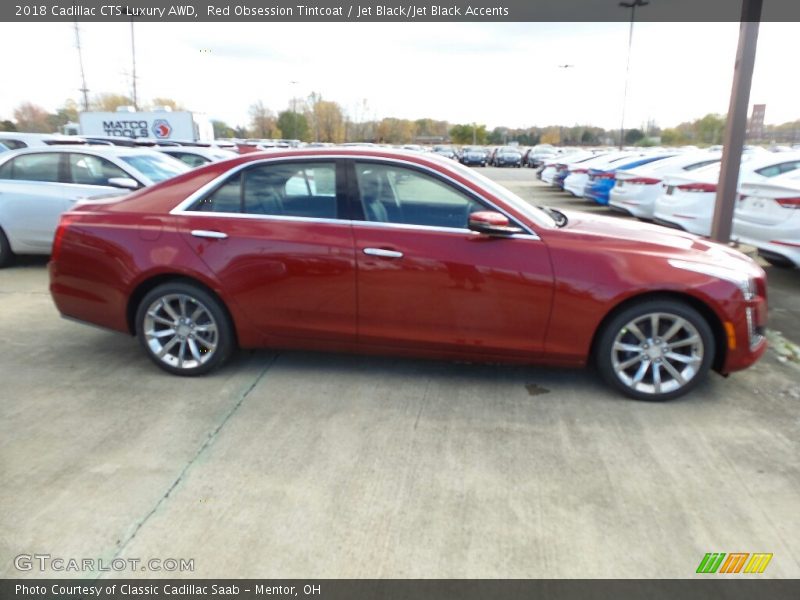 Red Obsession Tintcoat / Jet Black/Jet Black Accents 2018 Cadillac CTS Luxury AWD
