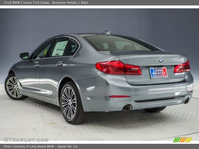 Bluestone Metallic / Black 2018 BMW 5 Series 530i Sedan