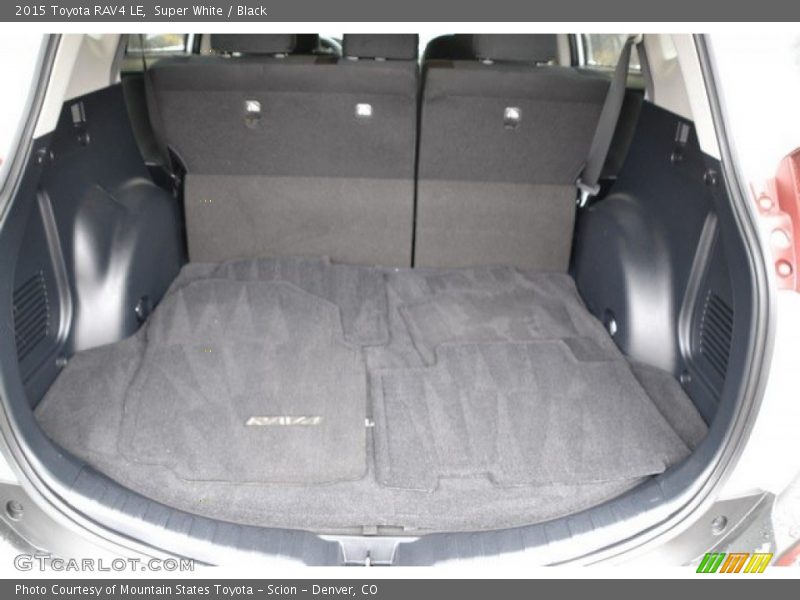 Super White / Black 2015 Toyota RAV4 LE