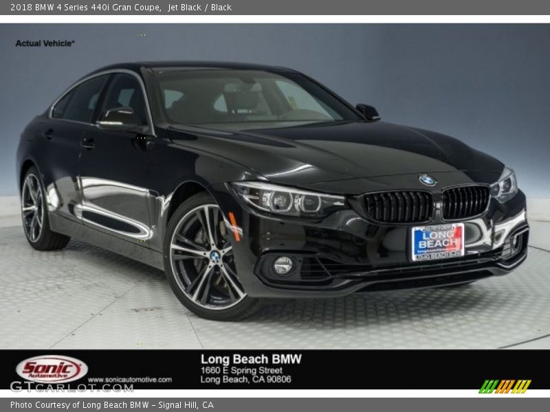 Jet Black / Black 2018 BMW 4 Series 440i Gran Coupe