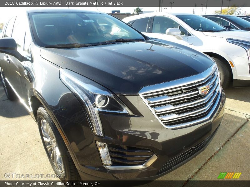 Dark Granite Metallic / Jet Black 2018 Cadillac XT5 Luxury AWD