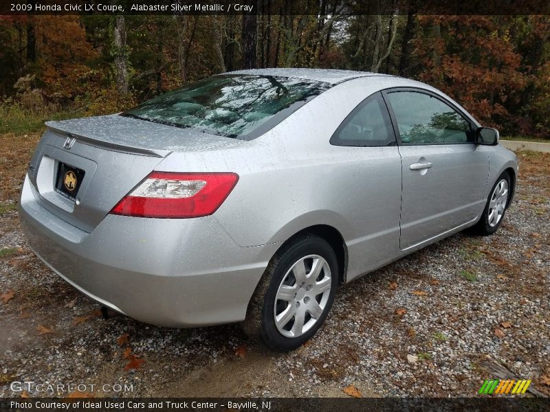 Alabaster Silver Metallic / Gray 2009 Honda Civic LX Coupe