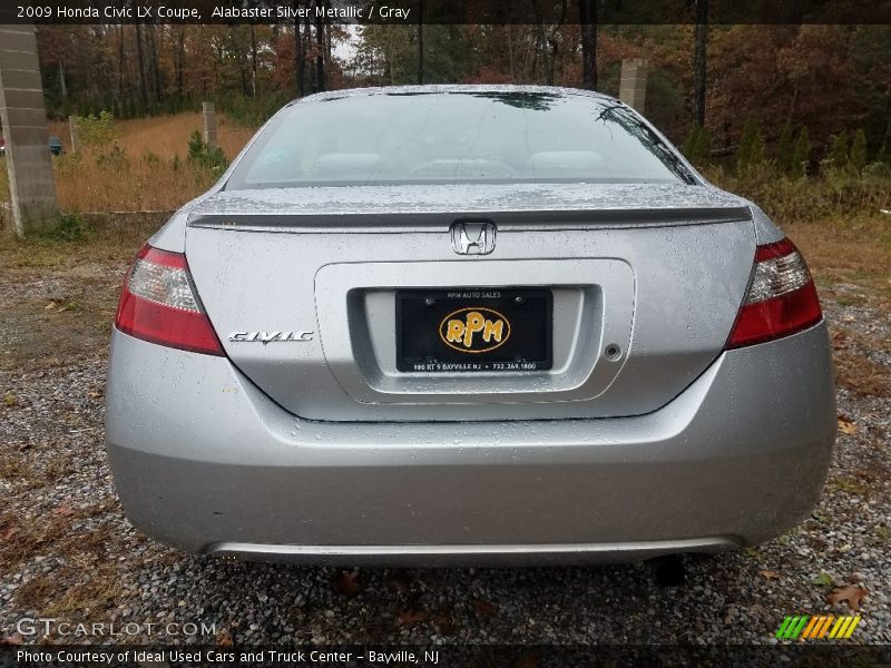 Alabaster Silver Metallic / Gray 2009 Honda Civic LX Coupe
