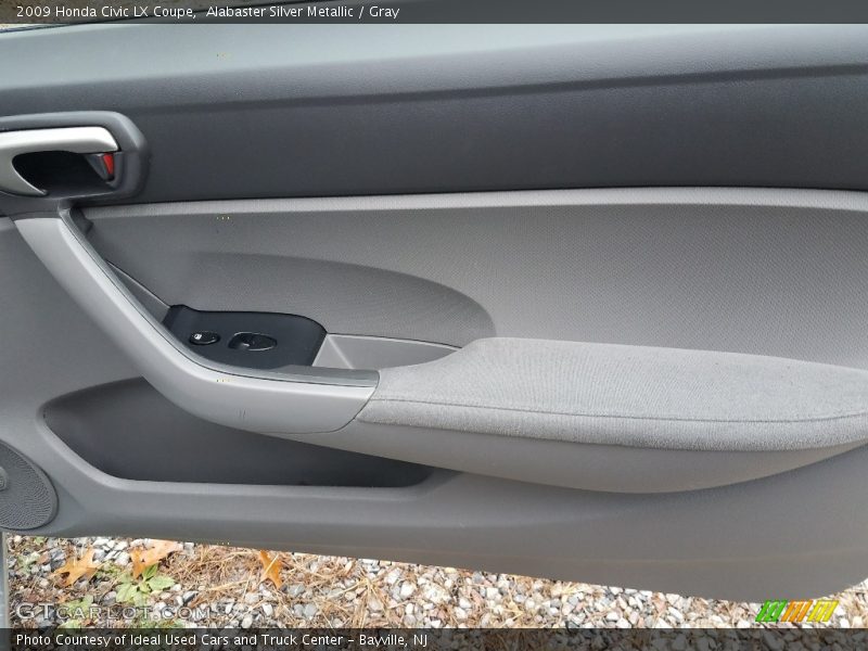 Alabaster Silver Metallic / Gray 2009 Honda Civic LX Coupe