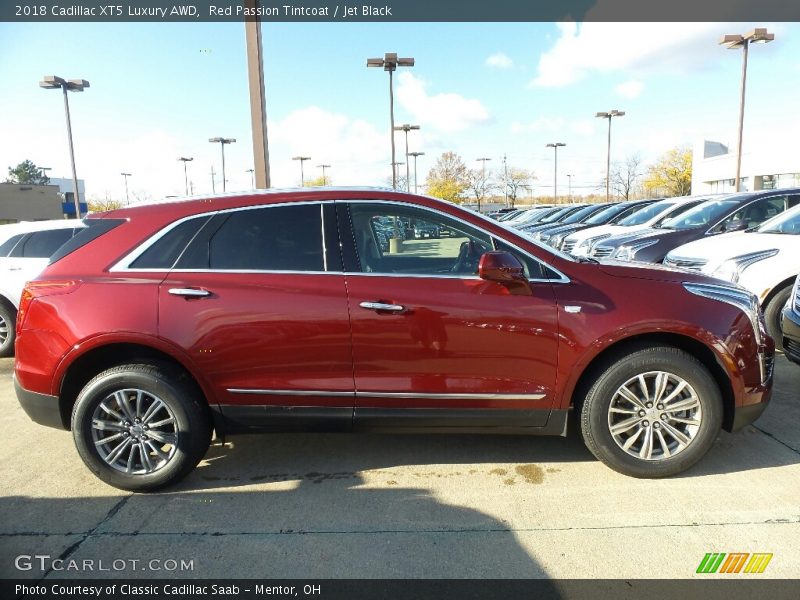 Red Passion Tintcoat / Jet Black 2018 Cadillac XT5 Luxury AWD