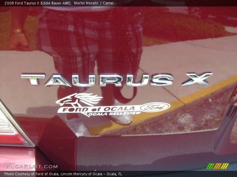 Merlot Metallic / Camel 2008 Ford Taurus X Eddie Bauer AWD
