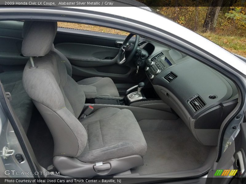 Alabaster Silver Metallic / Gray 2009 Honda Civic LX Coupe