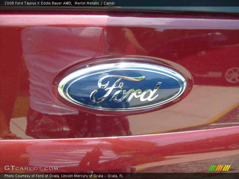 Merlot Metallic / Camel 2008 Ford Taurus X Eddie Bauer AWD
