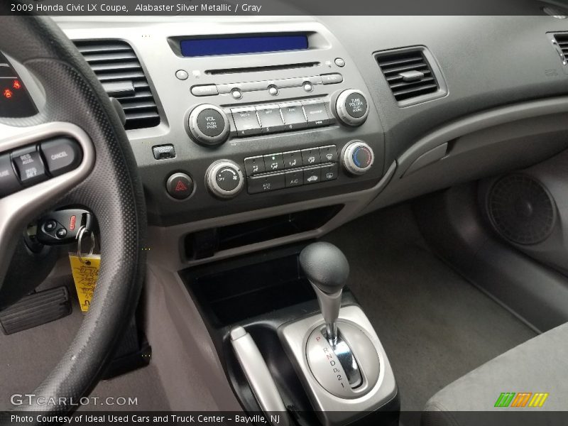 Alabaster Silver Metallic / Gray 2009 Honda Civic LX Coupe