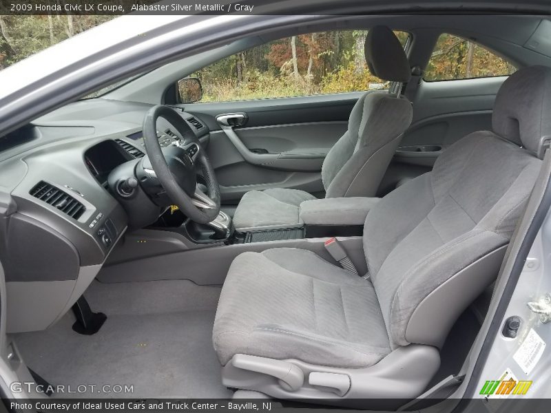 Alabaster Silver Metallic / Gray 2009 Honda Civic LX Coupe