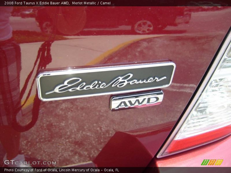 Merlot Metallic / Camel 2008 Ford Taurus X Eddie Bauer AWD