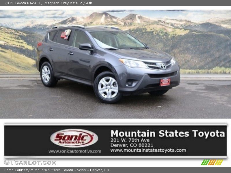 Magnetic Gray Metallic / Ash 2015 Toyota RAV4 LE