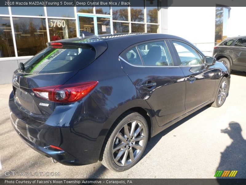 Deep Crystal Blue Mica / Black 2018 Mazda MAZDA3 Touring 5 Door