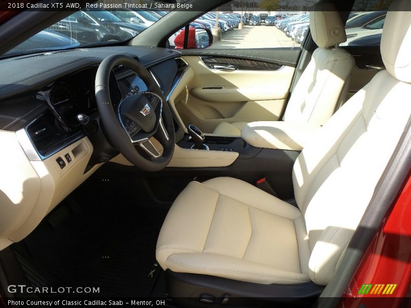 Red Passion Tintcoat / Sahara Beige 2018 Cadillac XT5 AWD