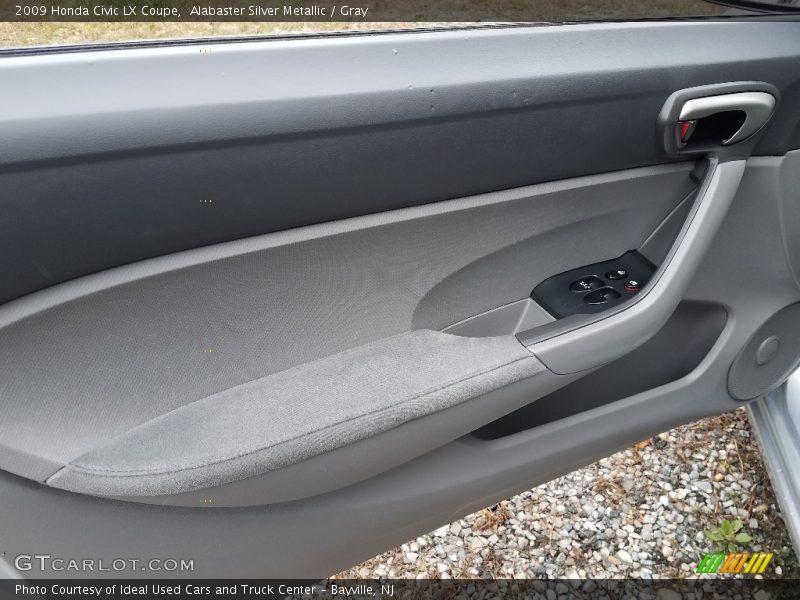 Alabaster Silver Metallic / Gray 2009 Honda Civic LX Coupe