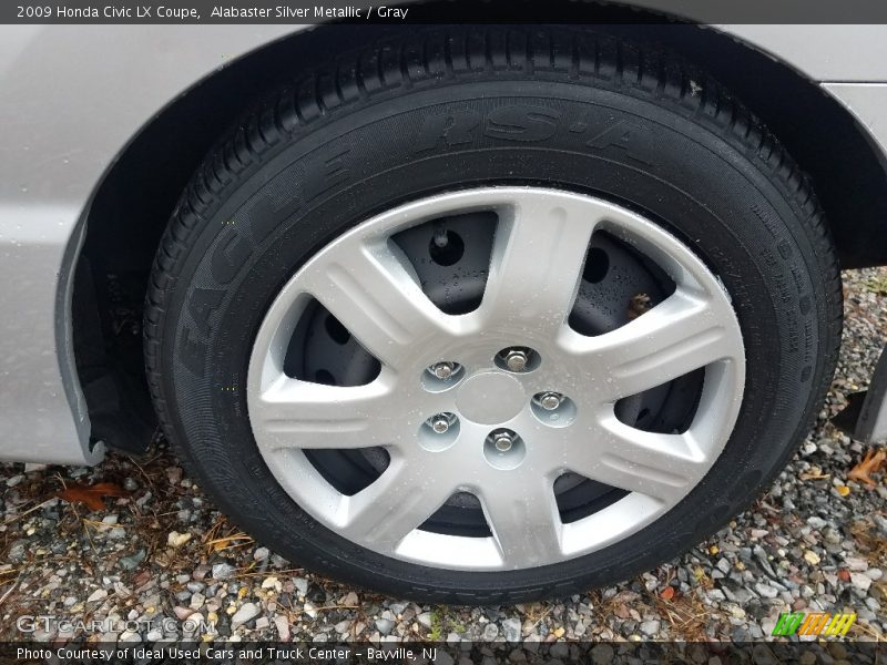 Alabaster Silver Metallic / Gray 2009 Honda Civic LX Coupe