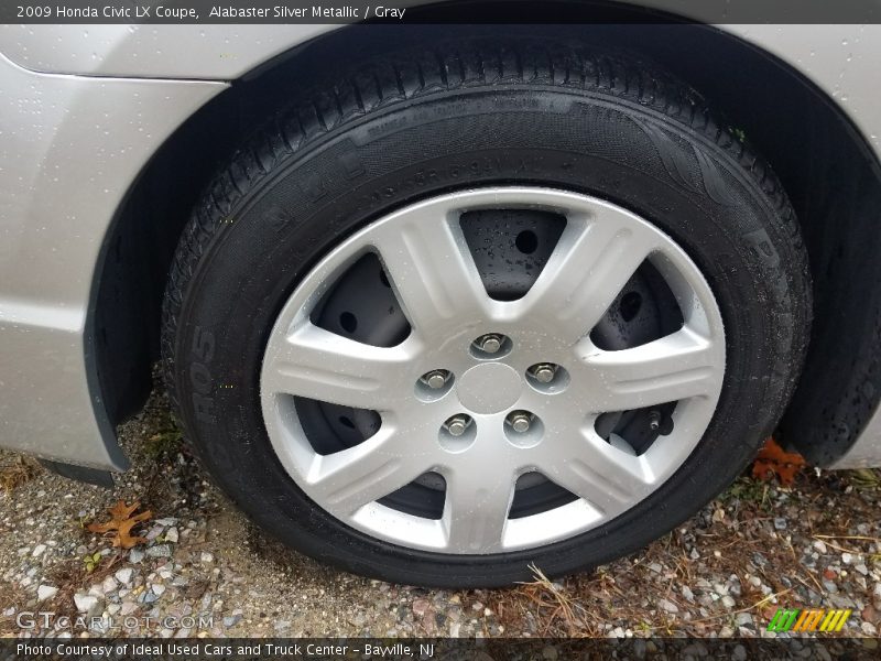 Alabaster Silver Metallic / Gray 2009 Honda Civic LX Coupe