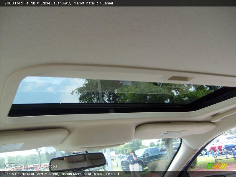 Merlot Metallic / Camel 2008 Ford Taurus X Eddie Bauer AWD