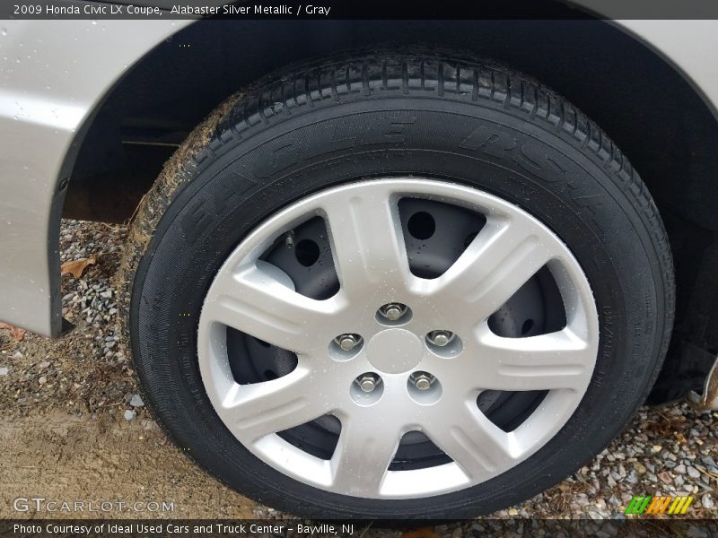 Alabaster Silver Metallic / Gray 2009 Honda Civic LX Coupe